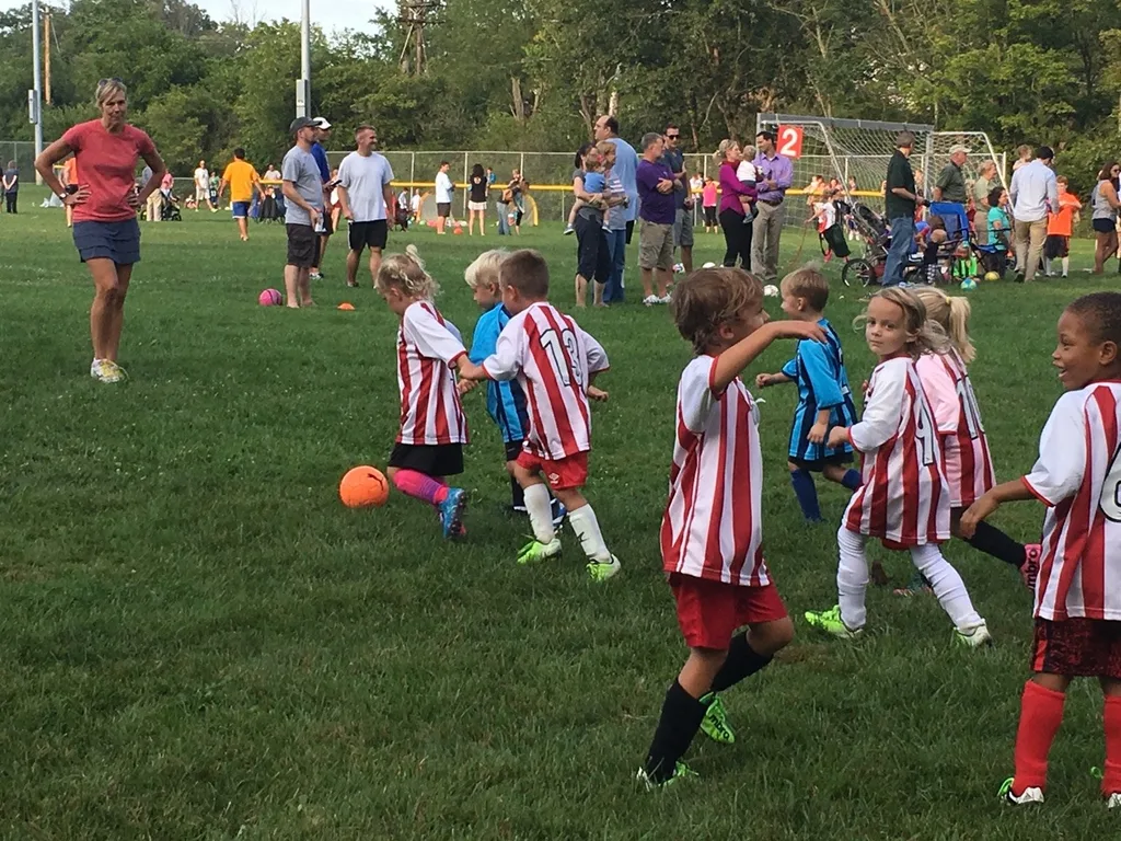 Gwen and Josie were both so excited about their first soccer practice of the season. They both did great! Josie was a surprisingly aggressive offender.