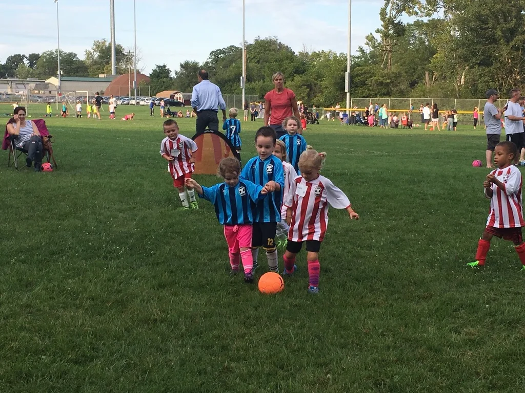 Gwen and Josie were both so excited about their first soccer practice of the season. They both did great! Josie was a surprisingly aggressive offender.