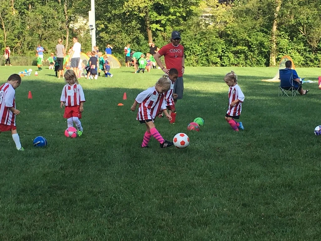 Gwen and Josie were both so excited about their first soccer practice of the season. They both did great! Josie was a surprisingly aggressive offender.