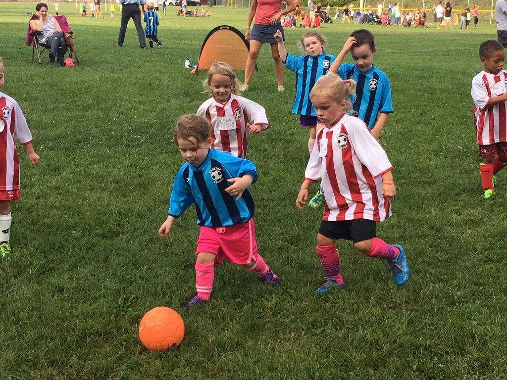 Gwen and Josie were both so excited about their first soccer practice of the season. They both did great! Josie was a surprisingly aggressive offender.