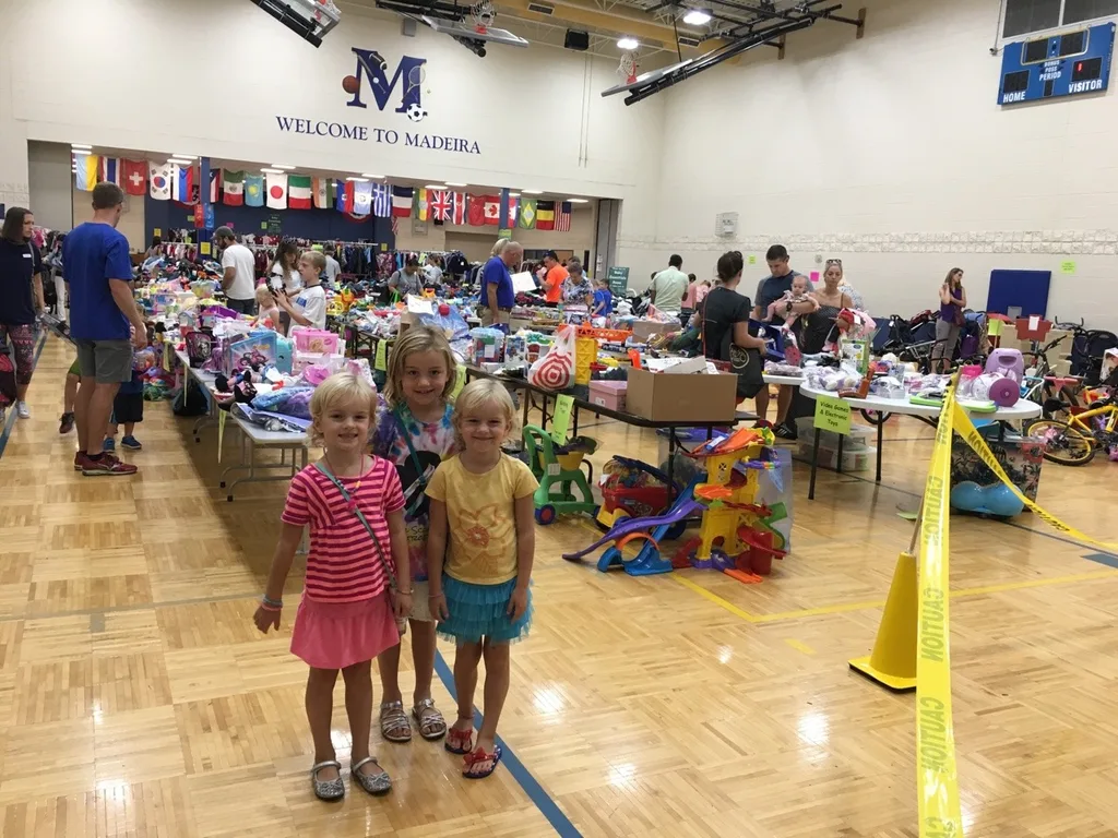 A few happy shoppers at the Changing Hands Sale.