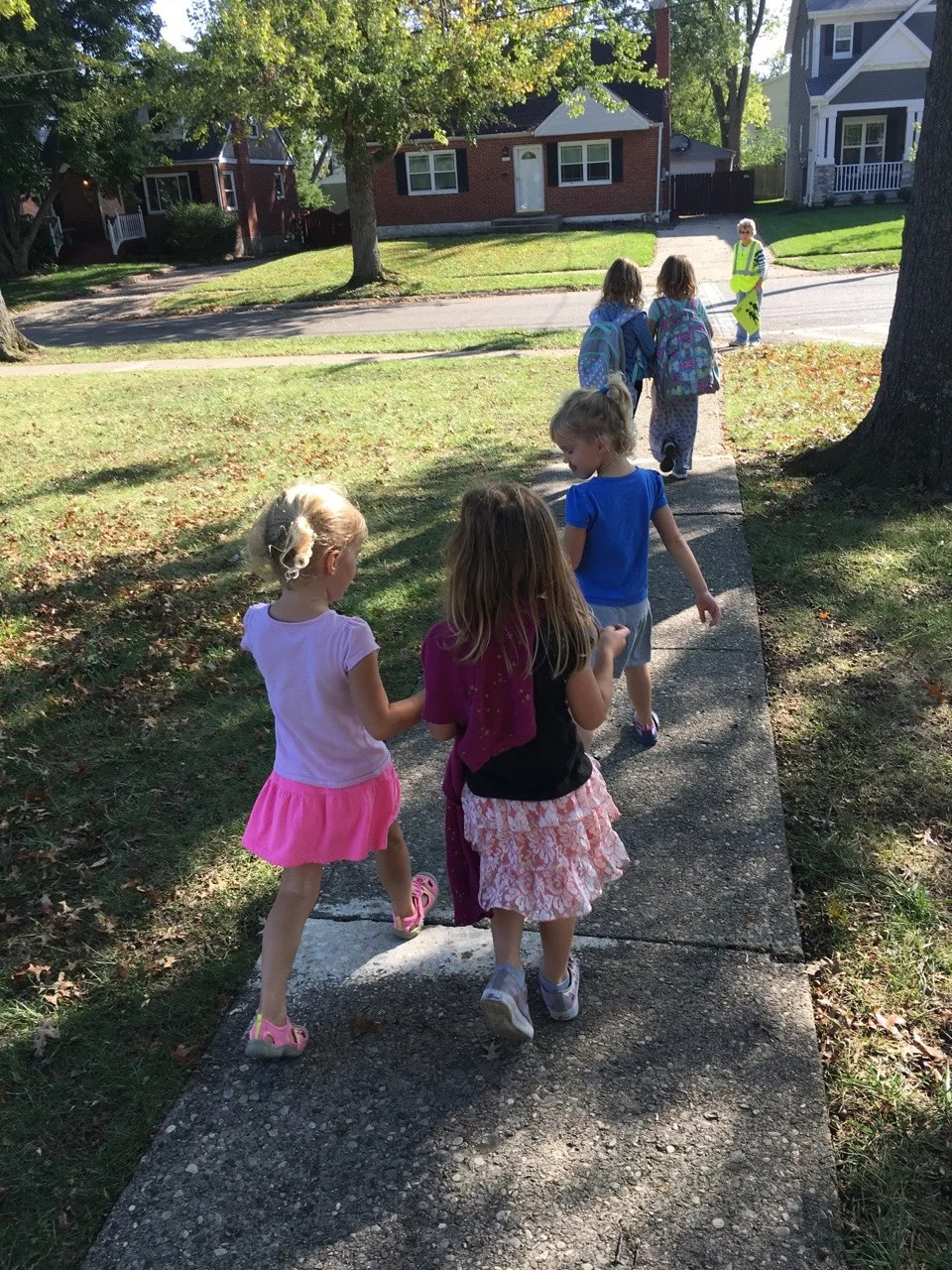 Another friend-filled, fun day. Abby got to walk home from school today. Not to our home, but to a fun play date at the Sammut’s house. Wesley Marmalade the cat was a hit. The “laser maze” was too.