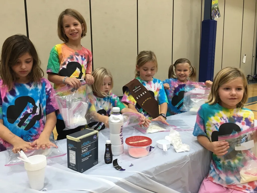 Home Scientist part 1 - making homemade ice cream, and experimenting with slime!