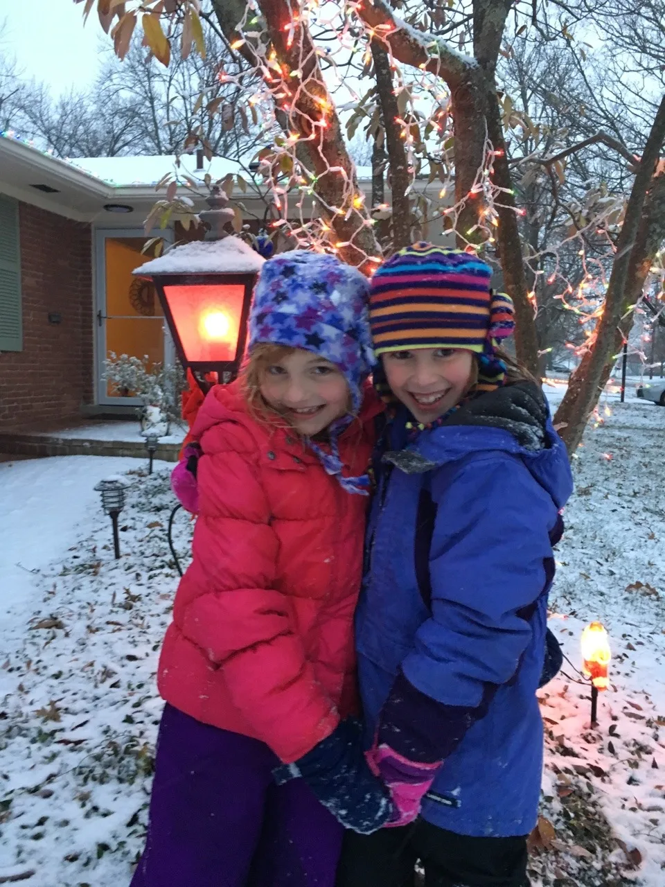 First snow of the season! Just enough for some outdoor fun!