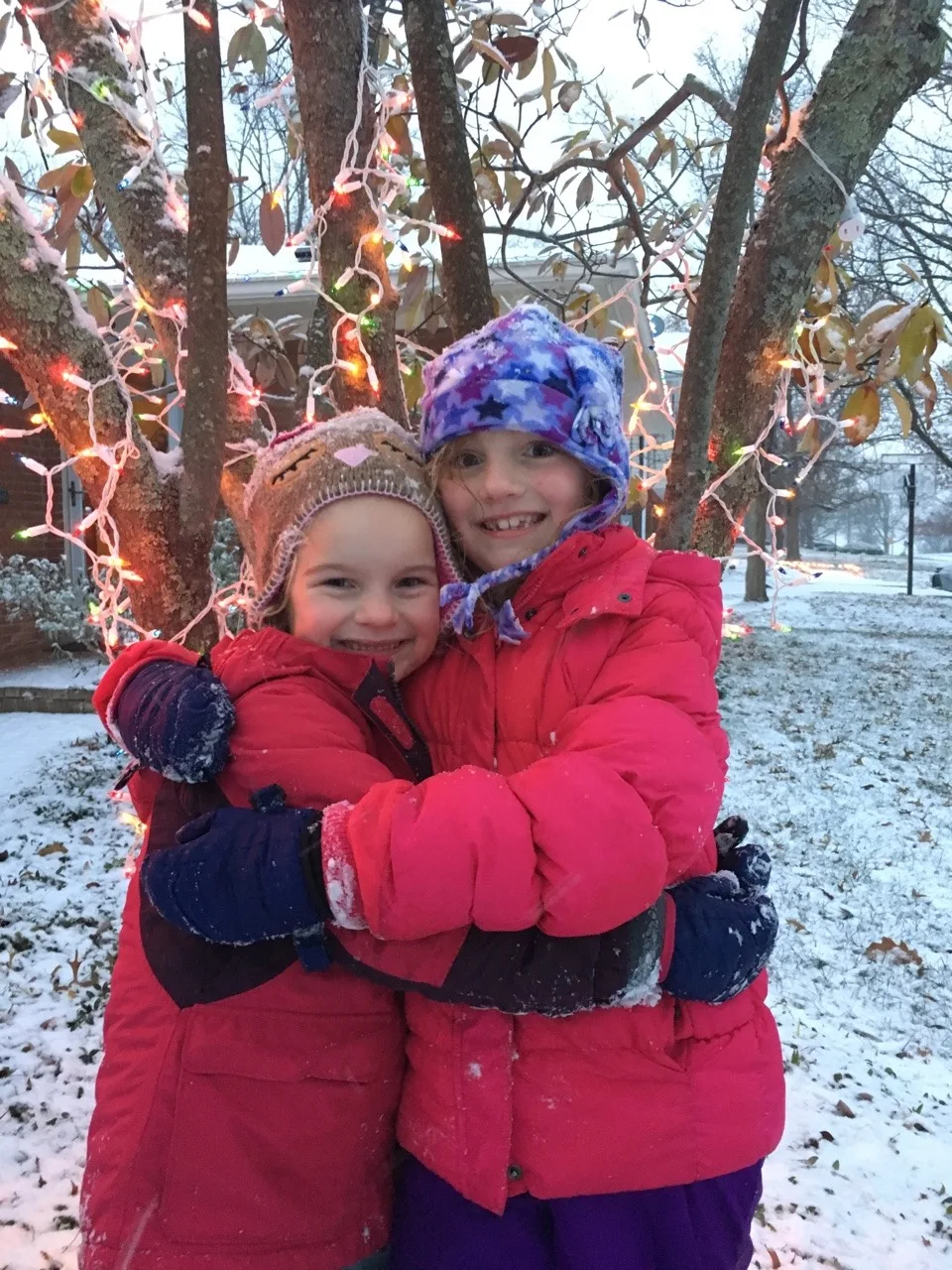 First snow of the season! Just enough for some outdoor fun!