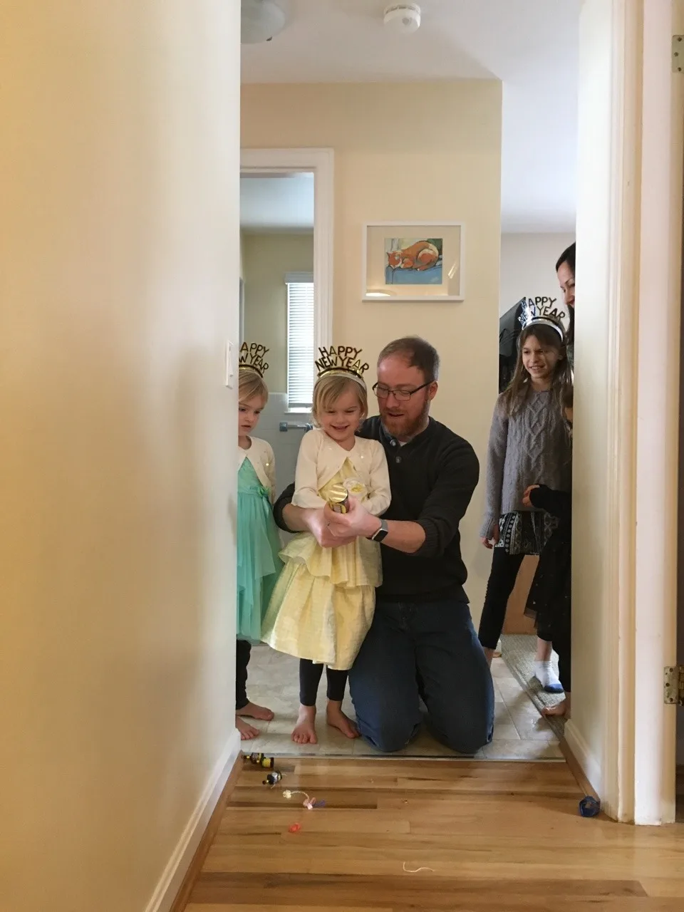 A happy Noon Years Eve celebration