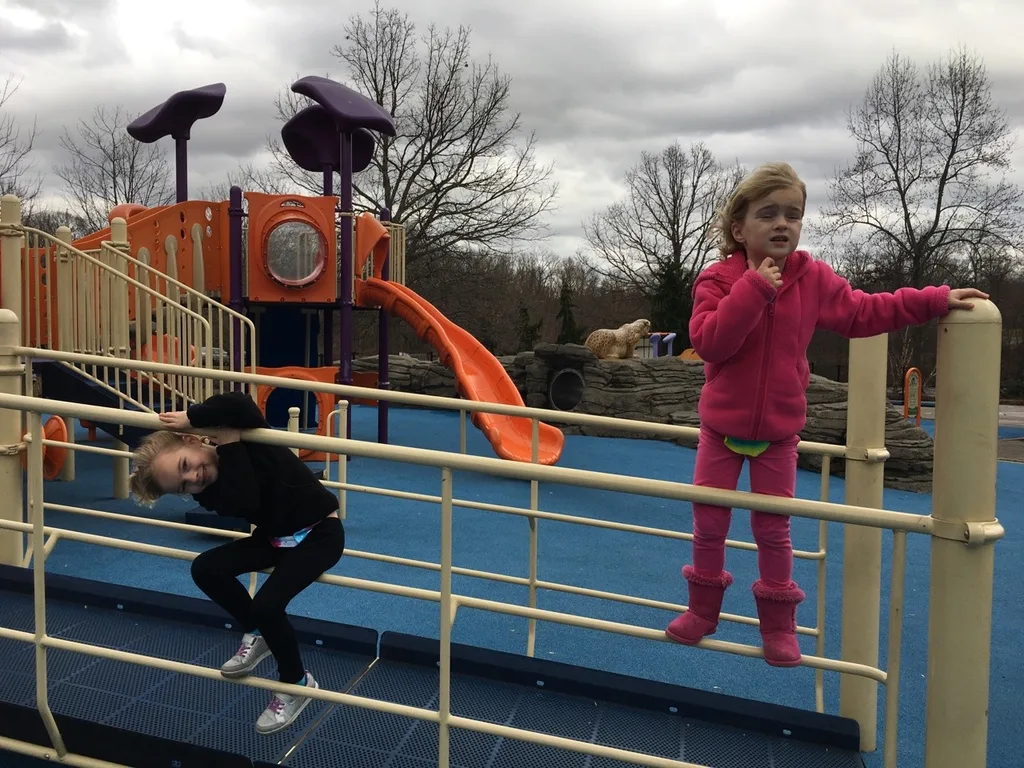 We enjoyed today’s 60 degree heatwave at the “best park ever!”