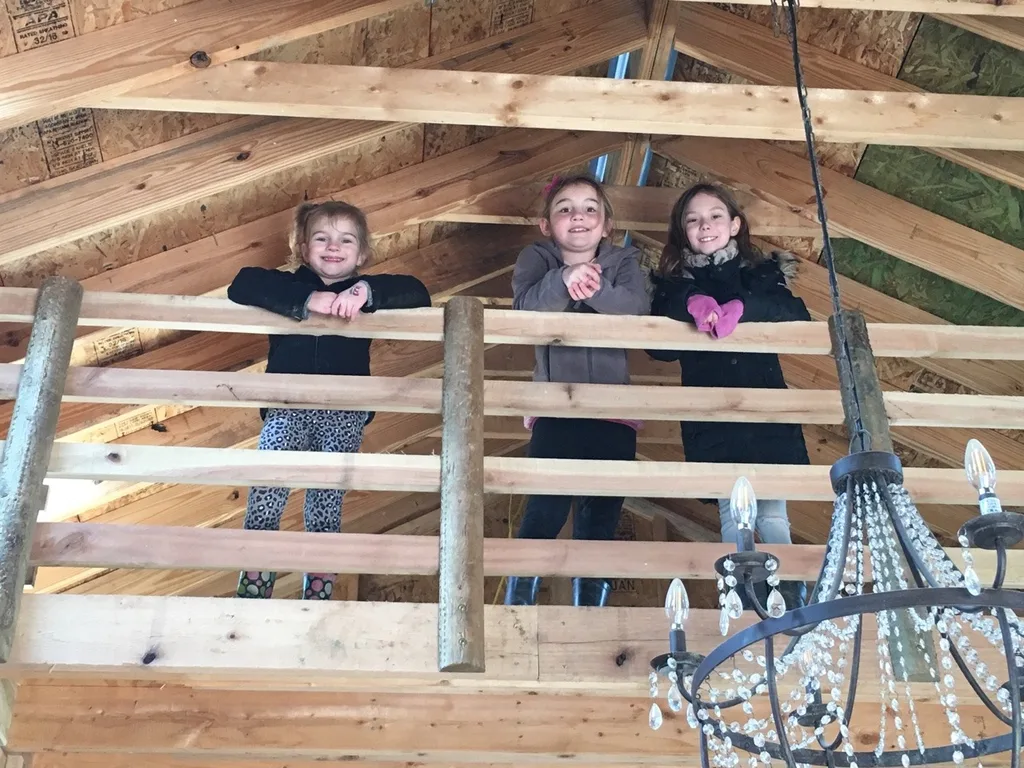 These girls loved visiting with the baby goats today at the Speed’s farm.