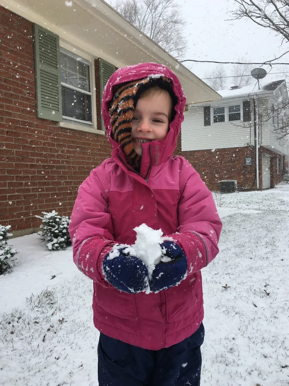 While I hoped it was the last hurrah of winter, Gwen and Josie were thrilled with our unexpected snow squall.