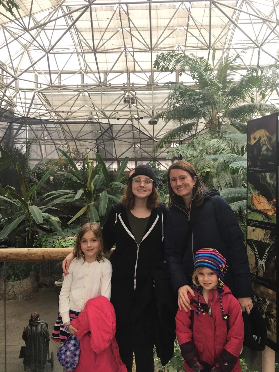 We had to drive through a snowstorm, but we found nicer weather (and Auntie Clara) in Chicago! We visited the Lincoln Park Zoo, enjoyed a Shake Shack burger, and had a fun time swimming. Not bad for day one!