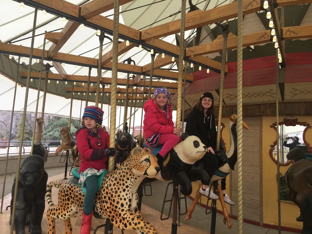 We had to drive through a snowstorm, but we found nicer weather (and Auntie Clara) in Chicago! We visited the Lincoln Park Zoo, enjoyed a Shake Shack burger, and had a fun time swimming. Not bad for day one!