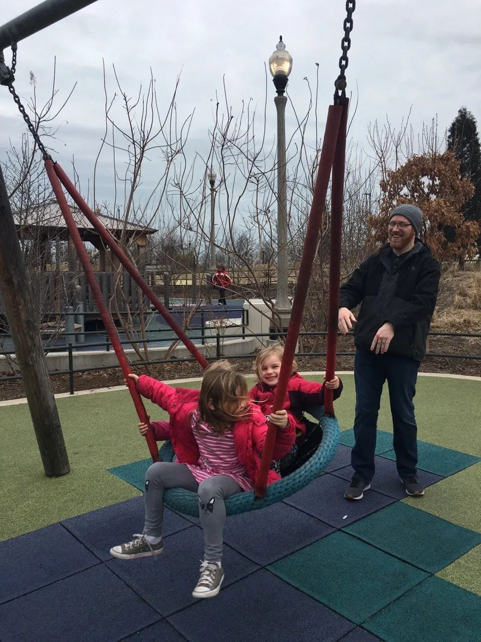 The smiles on their faces while playing at Maggie Daley Park were priceless.