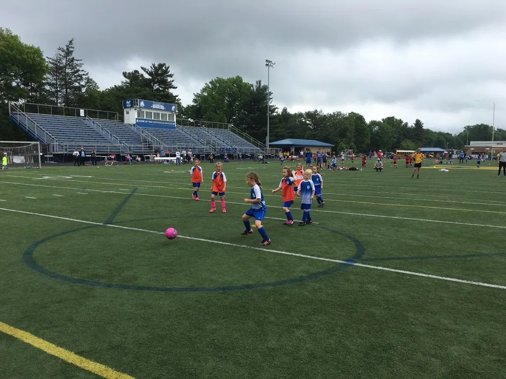 Last soccer game of the season was a tie, and Abby scored a goal!