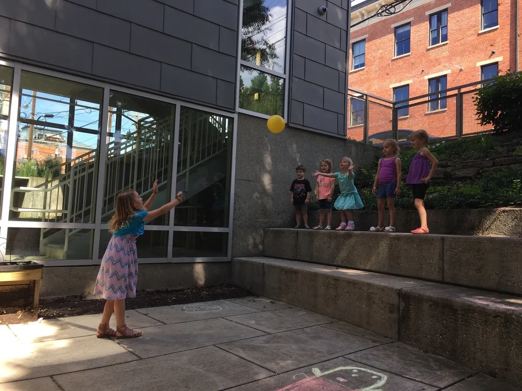 We had a great time downtown today. The girls especially loved playing on the spinner at Washington Park.