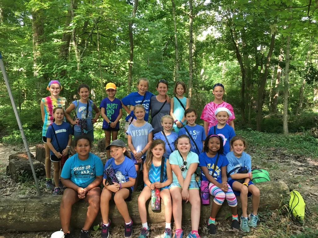 Girl Scout camp at French Park day 1. The girls were enthusiastic, and the weather was agreeable - a recipe for success! We hiked, spent time in the creek, started our nature crafts by creating a nature notebook, decorated bandanas (an important camp accessory), designed a “thought bubble” to represent our unit at camp, played drip drip drench, learned some camp games and songs, and more! Whew!