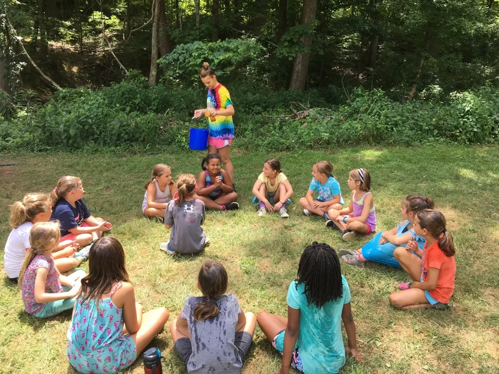 The word of the morning for day four of Girl Scout camp was games! The girls invented a new sport, changed the rules for games, and created new party games - all to earn their Making Games badge. They rounded out the day by making sun prints, creating photo frames, and playing drip drip drench.