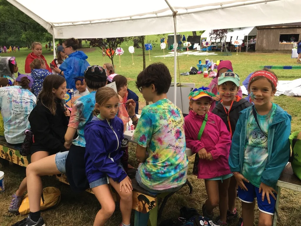 The last day at camp was a wet one! We spent some time in vans and were dismissed early, but they still had fun crafting, getting their faces painted, eating snow cones, making masks, and playing pictionary.