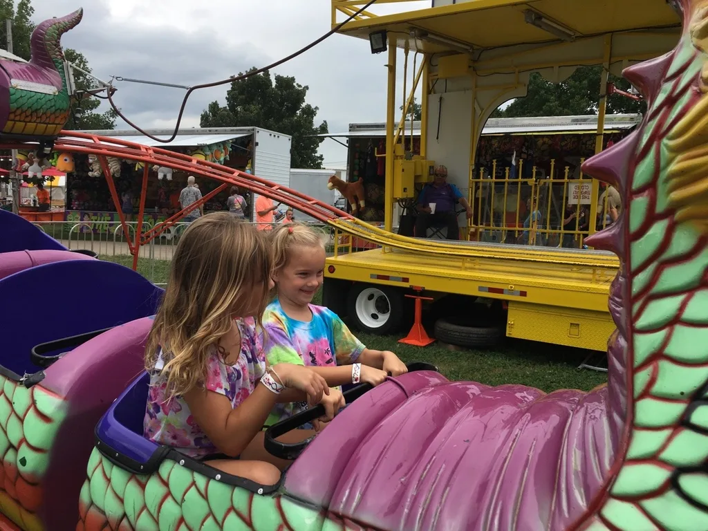 These “some pig” fans enjoyed their first time at a fair.