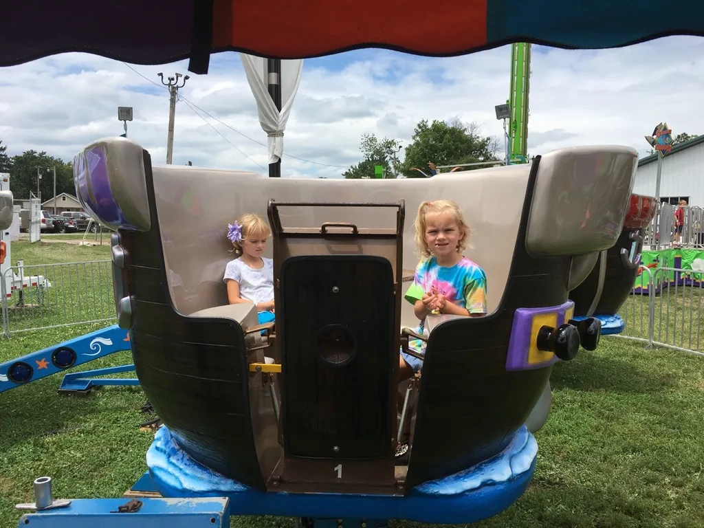 These “some pig” fans enjoyed their first time at a fair.