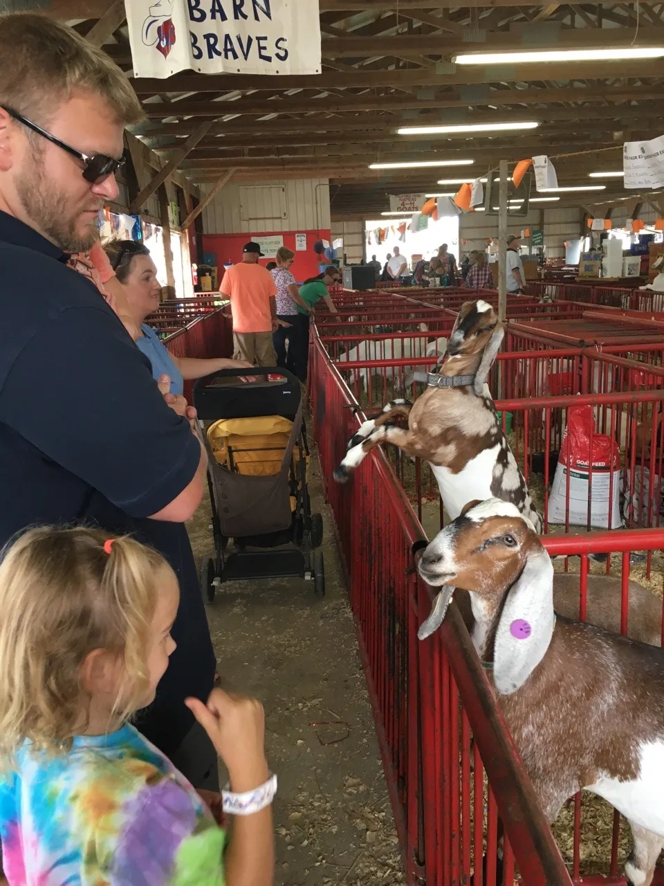 These “some pig” fans enjoyed their first time at a fair.