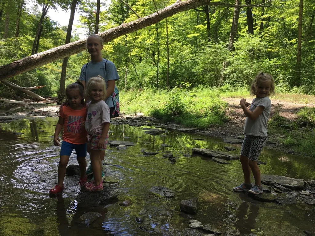 Gwen declared that our hike at French Park today was her “most favorite playgroup ever!”