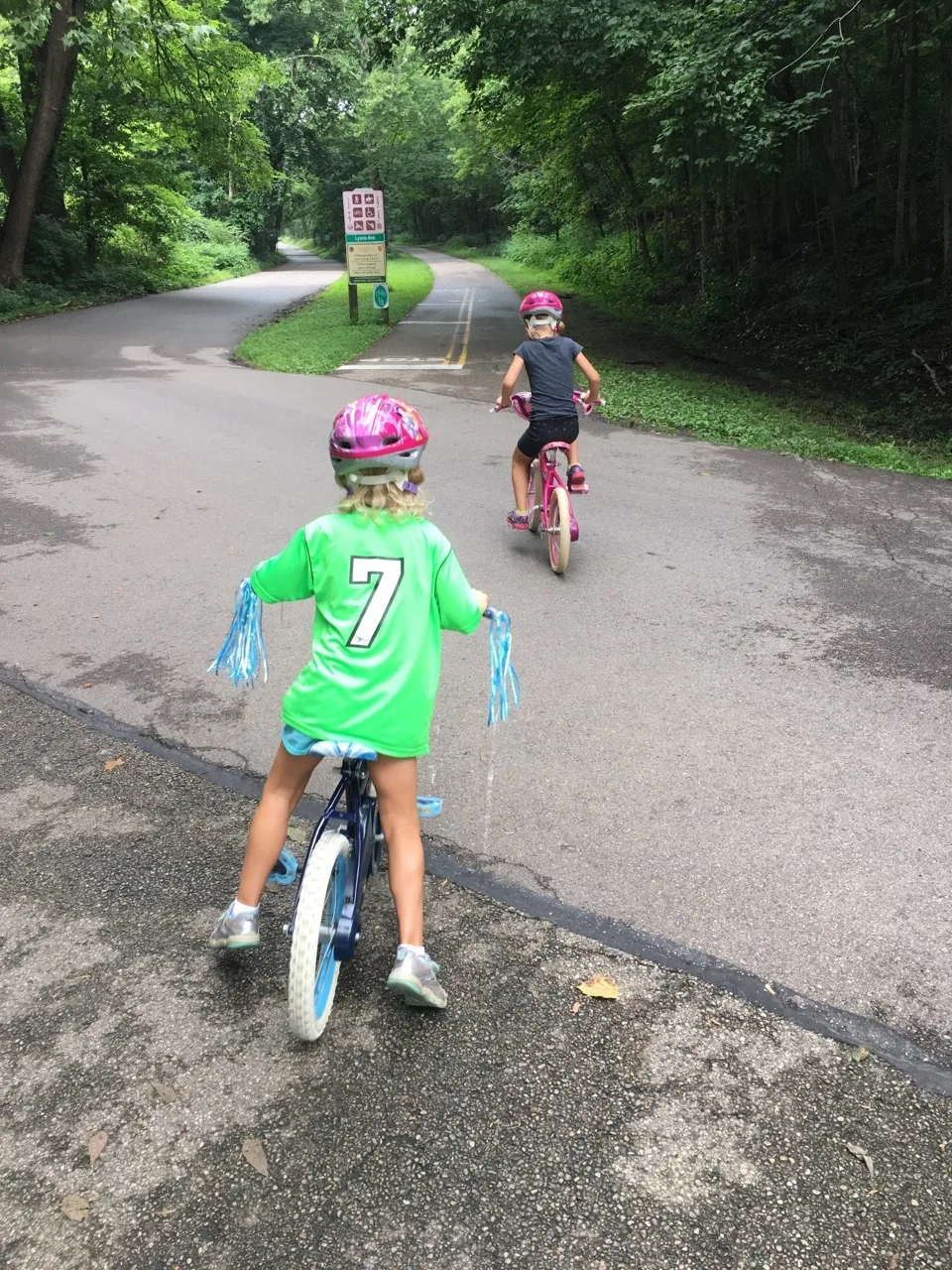 Gwen and Josie’s first time riding on the Loveland Bike Trail!
