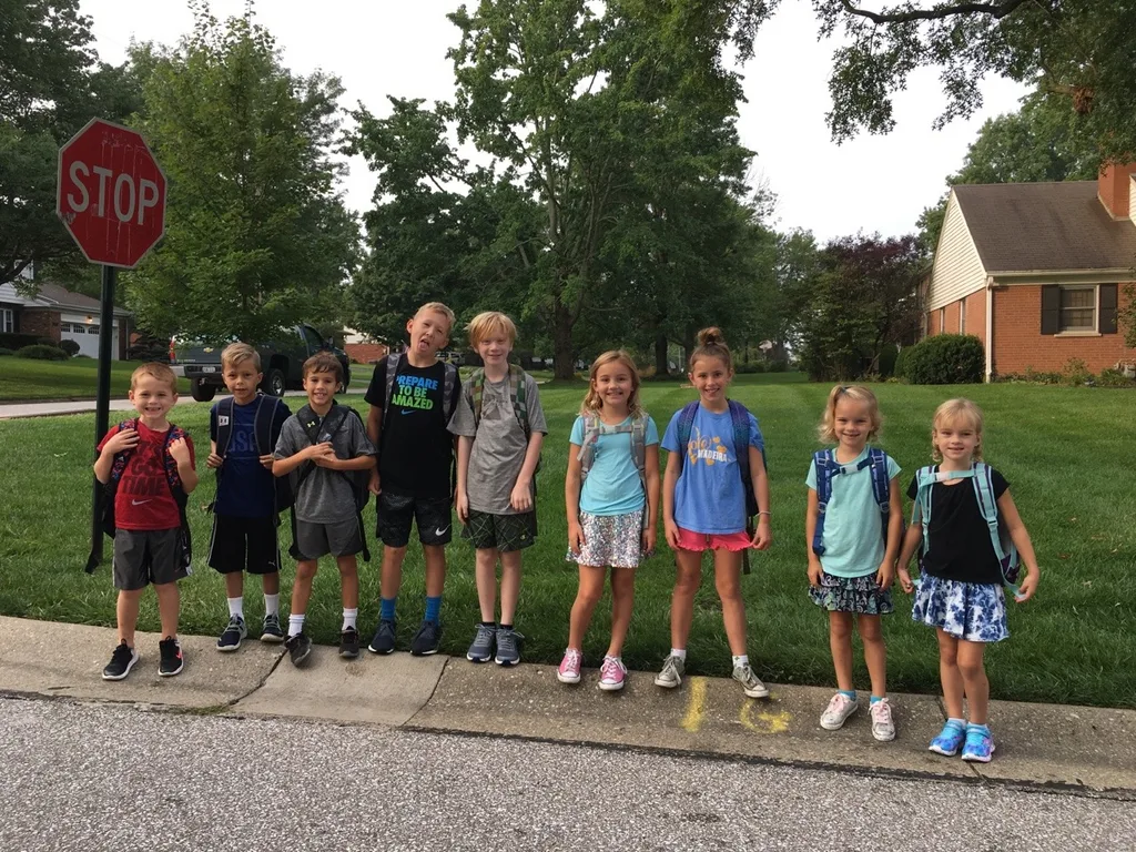 Gwen and Josie’s first day of kindergarten! They were excited, but also nervous and “a little scared,” as Gwen said at breakfast. I couldn’t get them to pose for many pictures, but they did climb right on the bus. I only cried once after they left.