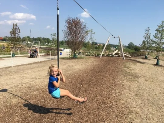 A hot, but fun Friday at the new naturescape at Summit Park.