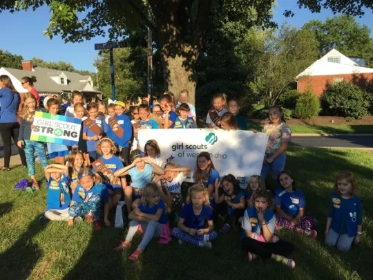 Lots of other Madeira Girl Scouts joined us for the Madeira Homecoming Parade this year. Instead of going to the game, we decided to walk back to La Grassa.