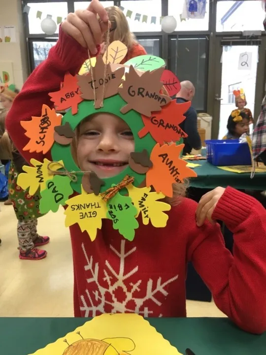 Kindergarten Thanksgiving celebration