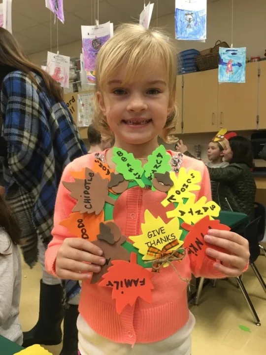 Kindergarten Thanksgiving celebration