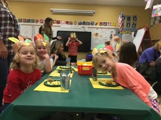 Kindergarten Thanksgiving celebration