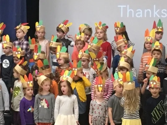 Kindergarten Thanksgiving celebration