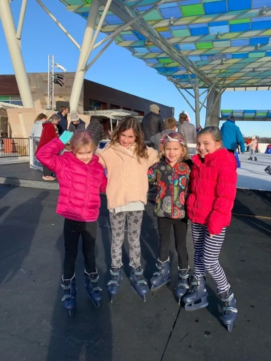 First time ice skating! Everyone except Josie loved it, but she did like that we ran into some friends at Summit Park.