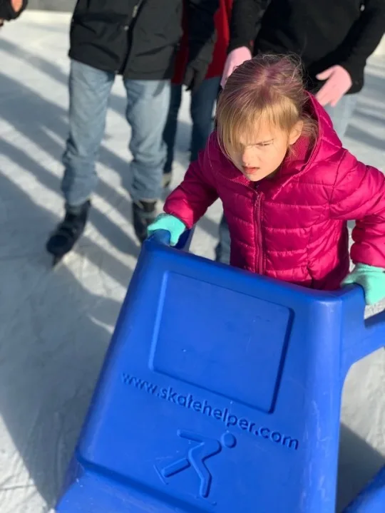 First time ice skating! Everyone except Josie loved it, but she did like that we ran into some friends at Summit Park.