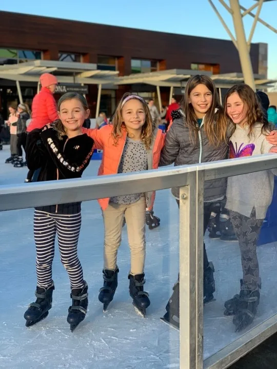 First time ice skating! Everyone except Josie loved it, but she did like that we ran into some friends at Summit Park.