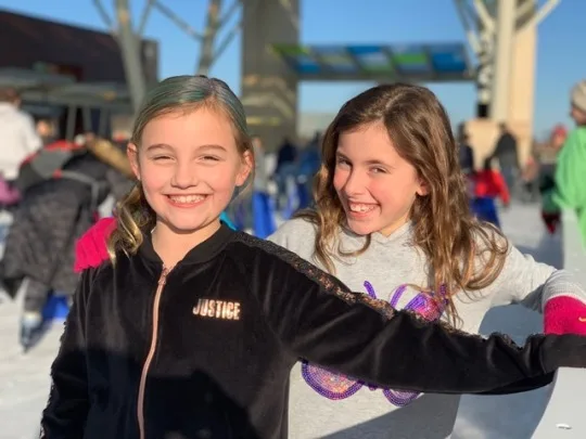 First time ice skating! Everyone except Josie loved it, but she did like that we ran into some friends at Summit Park.