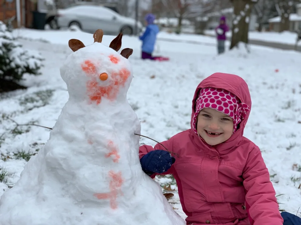 First snow of the year: a fun afternoon!