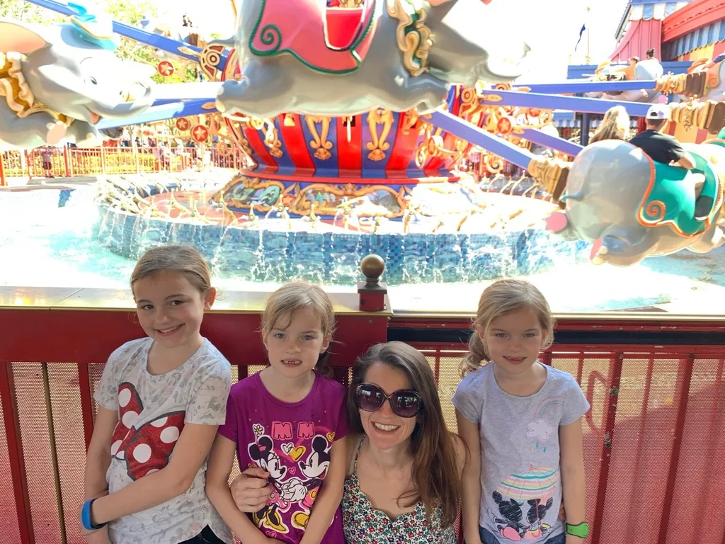 We had a magical day at Magic Kingdom. Abby and Gwen loved Big Thunder Mountain. Josie loved Buzz Lightyear’s Space Ranger spin, and got a big kick out of the Monsters Inc. Laugh Floor. The crowds were massive! With a three hour wait, we didn’t get to ride Seven Drawfs Mine Train, but we did get to ride almost everything else on our list and more. We were there first thing at rope drop and then stayed for the closing fireworks.