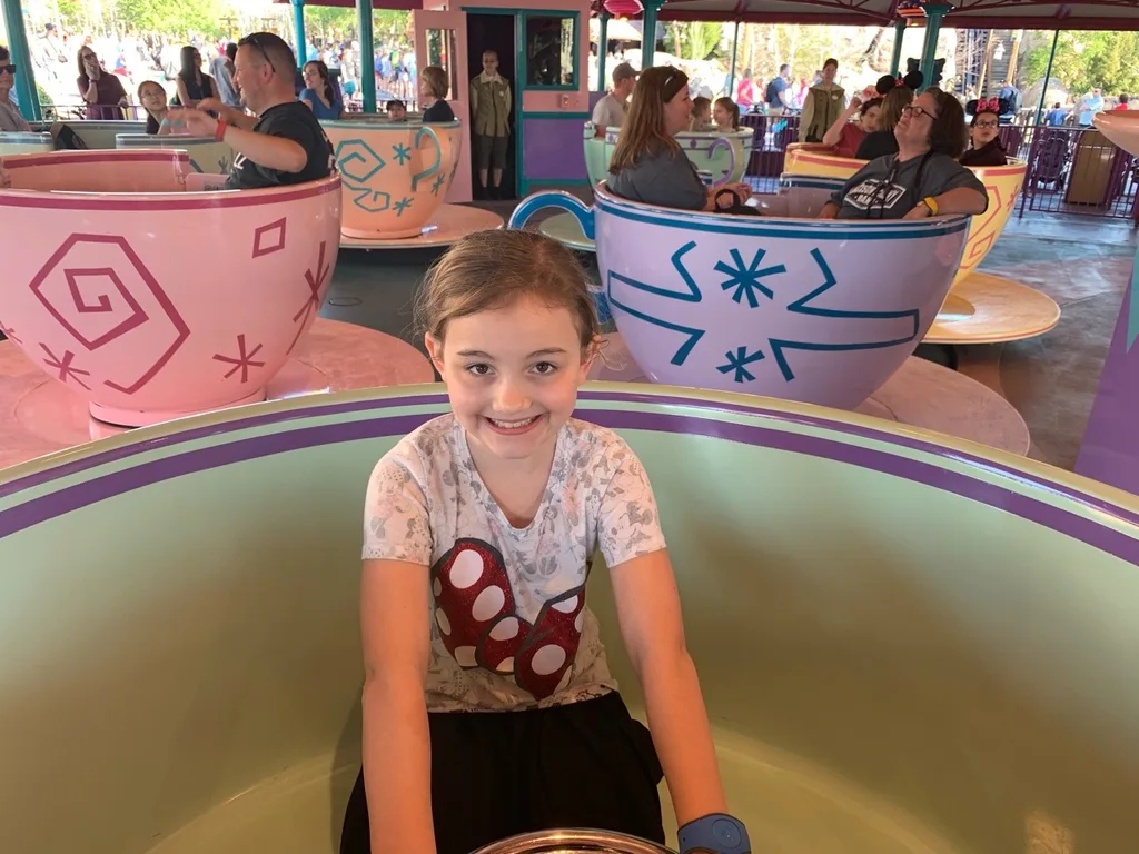 We had a magical day at Magic Kingdom. Abby and Gwen loved Big Thunder Mountain. Josie loved Buzz Lightyear’s Space Ranger spin, and got a big kick out of the Monsters Inc. Laugh Floor. The crowds were massive! With a three hour wait, we didn’t get to ride Seven Drawfs Mine Train, but we did get to ride almost everything else on our list and more. We were there first thing at rope drop and then stayed for the closing fireworks.