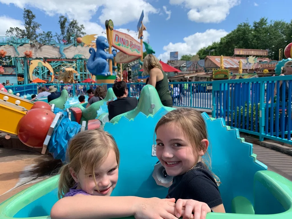 A few more Animal Kingdom photos. Gwen and Abby loved riding the Expedition Everest roller coaster. We all enjoyed the Finding Nemo musical, especially since it got us off our feet, out of the afternoon sun, and away from the massive crowds for a bit.