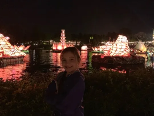 A few more Animal Kingdom photos. Gwen and Abby loved riding the Expedition Everest roller coaster. We all enjoyed the Finding Nemo musical, especially since it got us off our feet, out of the afternoon sun, and away from the massive crowds for a bit.