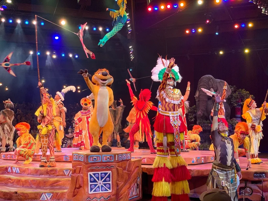 A few more Animal Kingdom photos. Gwen and Abby loved riding the Expedition Everest roller coaster. We all enjoyed the Finding Nemo musical, especially since it got us off our feet, out of the afternoon sun, and away from the massive crowds for a bit.