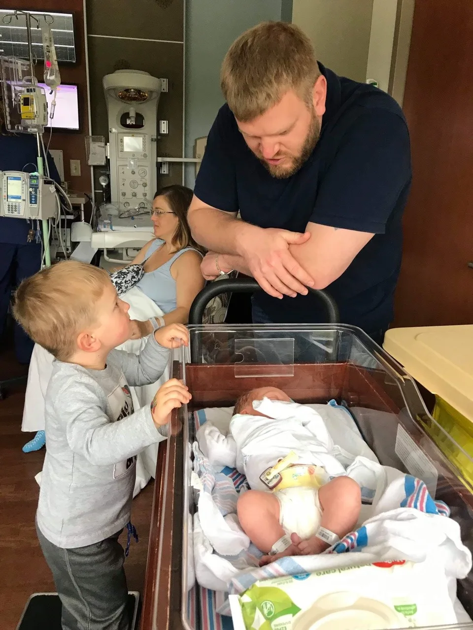 So happy we got the chance to meet our newest family member today. So cute and healthy. He just doesn’t have a name yet!