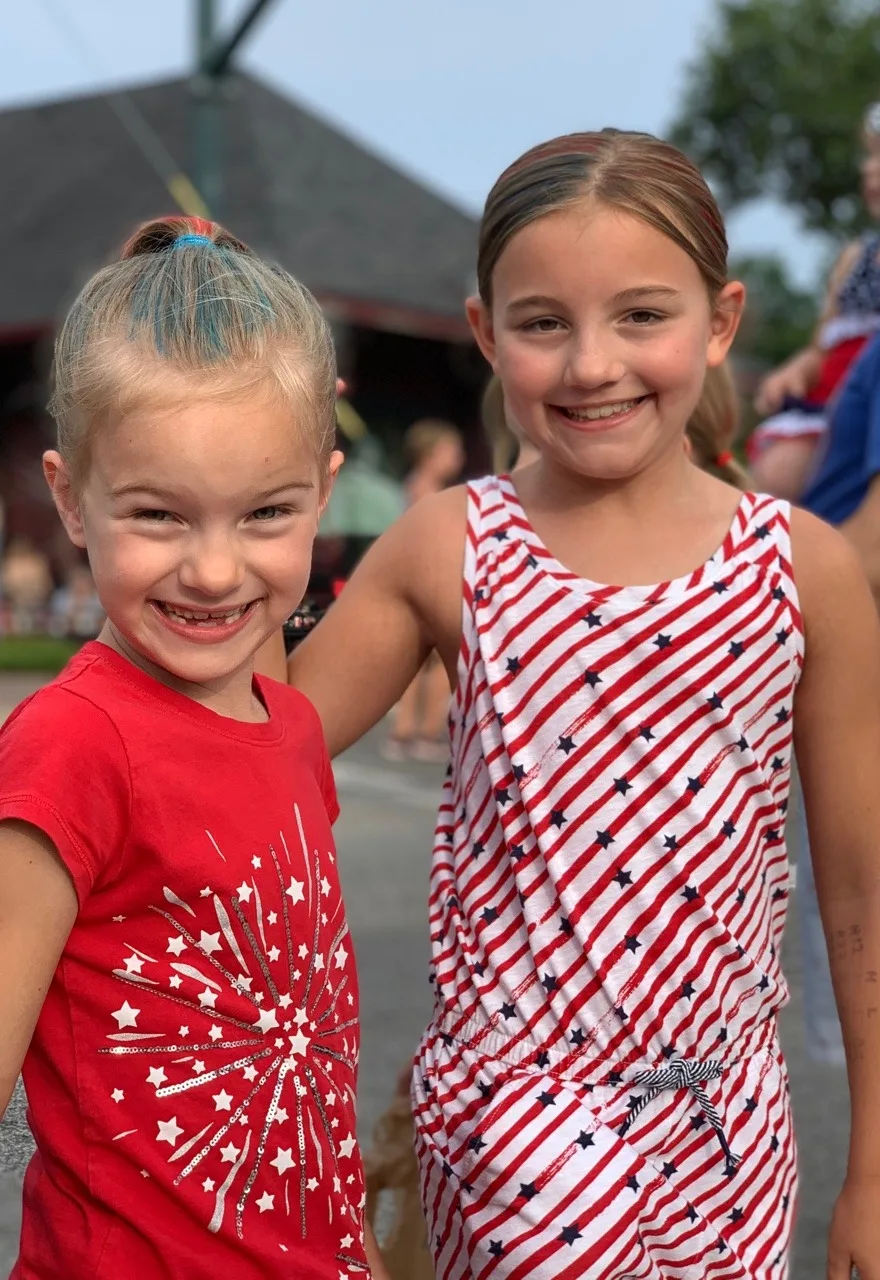 Always fun, but this year’s parade viewing was especially fun - new location and lots of friends!