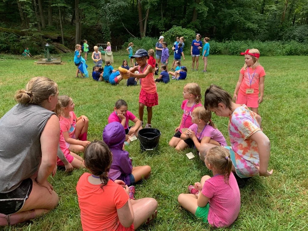 We all had an awesome first day at Girl Scout camp! Abby adventured with some friends and other leaders in the green unit, while I led Gwen and Josie in the pink unit.