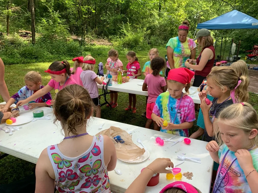 I was so worried, but Abby is doing great adventuring without me in green. And, although they were conflicted about attending, Gwen and Josie are fully embracing the experience and loving Girl Scout camp!