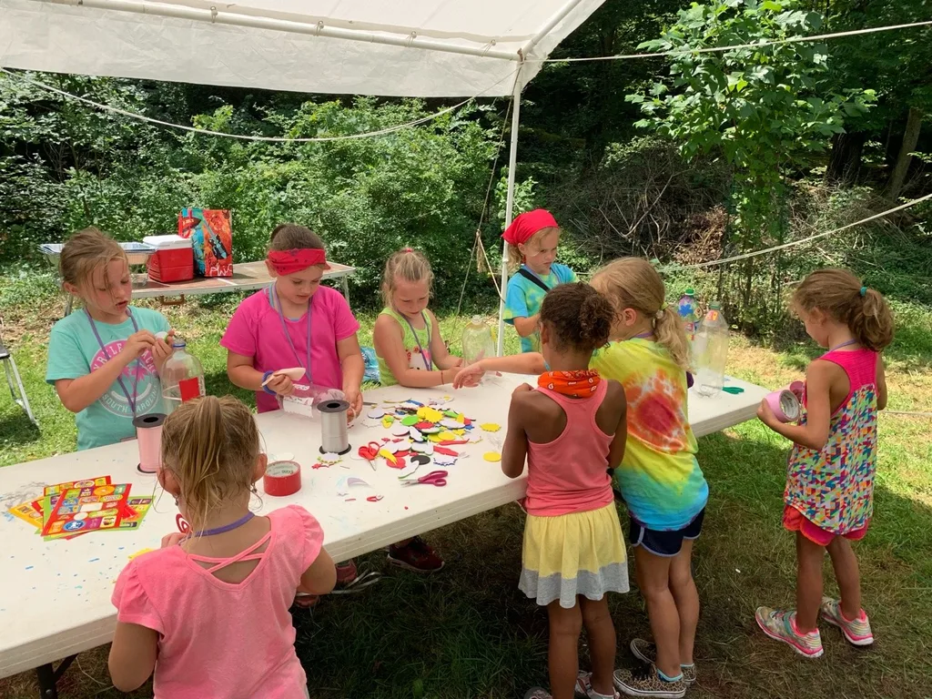 With a space camp theme, we had to bring John’s rocket launcher to camp. The girls loved it!