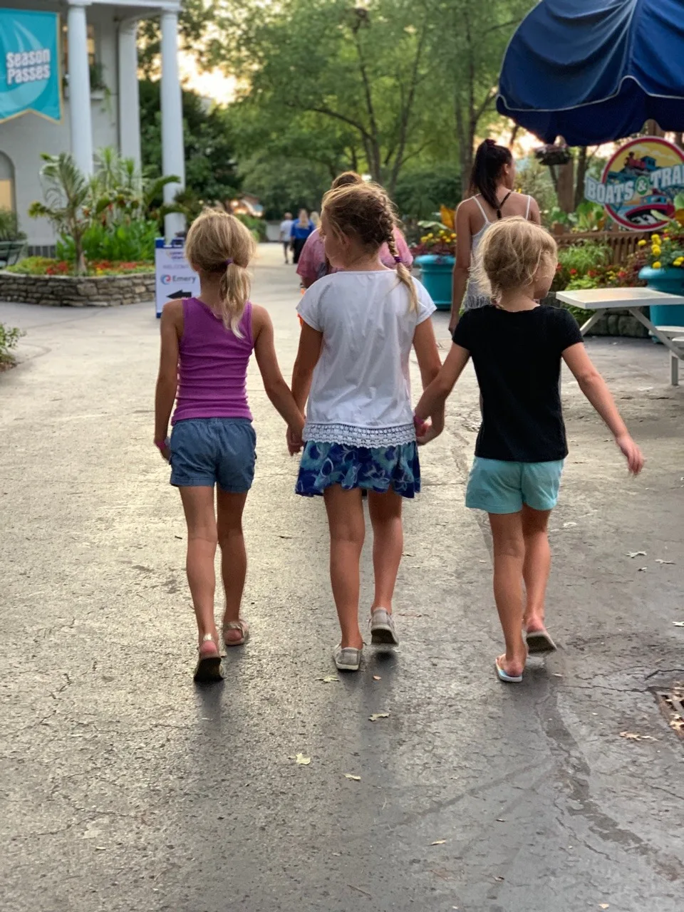 Summer Adventure List: Coney Island! Josie, our fearful-of-heights girl, surprised us by riding not only the ferris wheel, but also the rock-o-plane. Three times! Abby loved Wipe Out, a crazy upside down spinning ride that she was finally tall enough to ride this year. Gwen still likes the Tilt-o-whirl best.