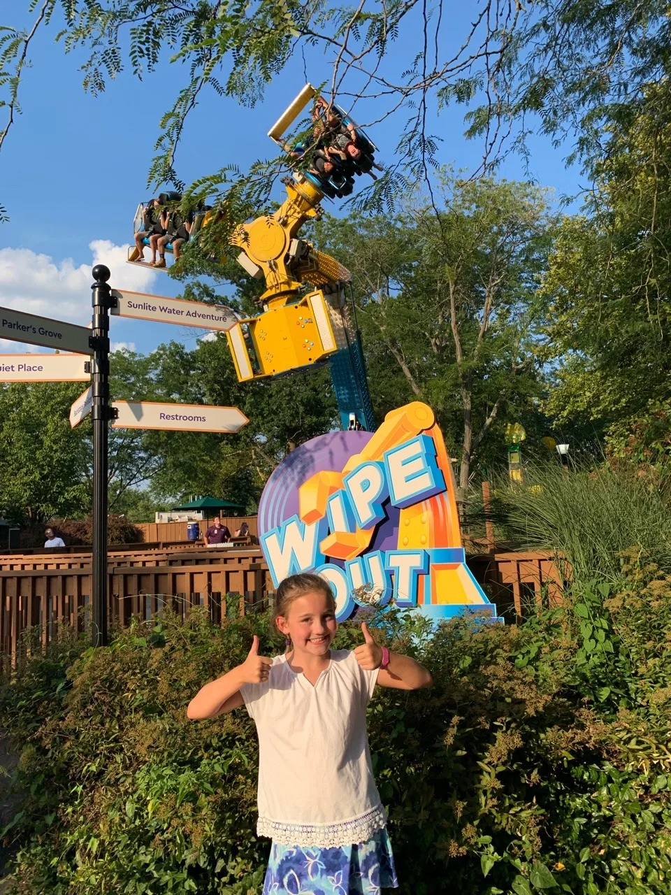 Summer Adventure List: Coney Island! Josie, our fearful-of-heights girl, surprised us by riding not only the ferris wheel, but also the rock-o-plane. Three times! Abby loved Wipe Out, a crazy upside down spinning ride that she was finally tall enough to ride this year. Gwen still likes the Tilt-o-whirl best.